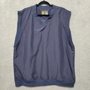 Foresters Outerwear Mens Size XL Windbreaker Golf Pullover Navy‎ Blue Vest